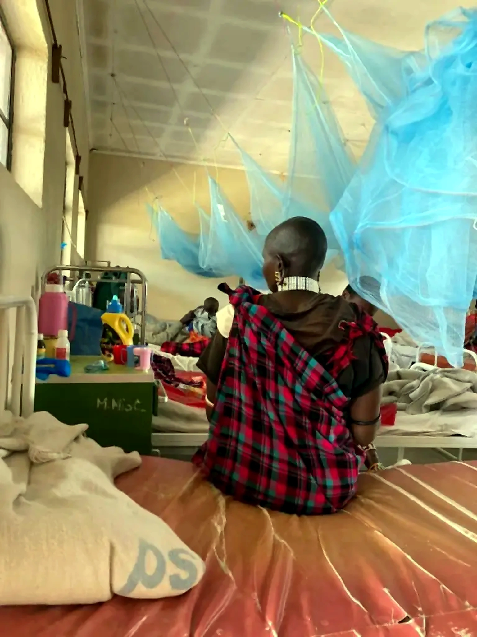 Hospital ward scene connected to OEF health volunteer work